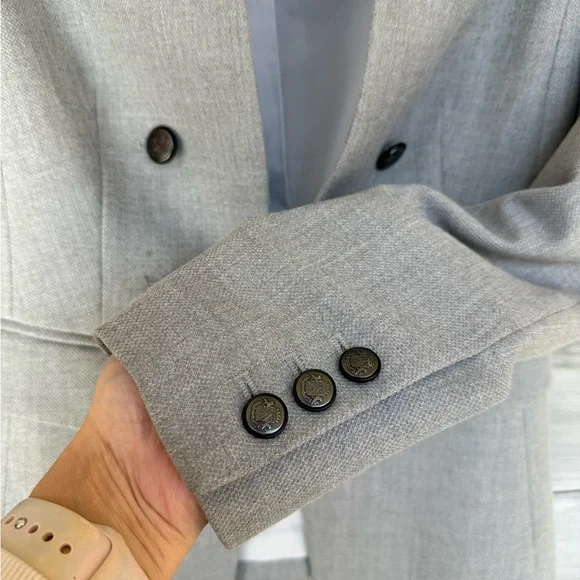 White House Black Market Light Gray Blazer - Picture 13 of 17